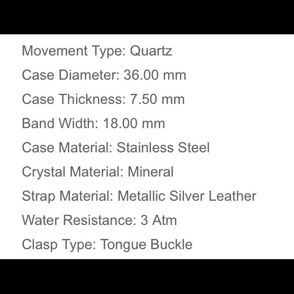 Coach Perry metallic silver and glitter face watch - Picture 8 of 8